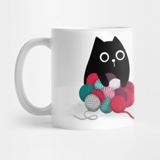 Cat and Yarn Stash Mug